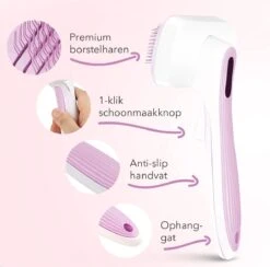 Lubadoo® - Kattenborstel - Hondenborstel - Kattenkam - Kattenhaar - Hondenhaar - Huisdierhaar Verwijderaar - Haarverwijderaar Voor Huisdieren - Langharig - Kortharig - Roze -Huisdierbenodigdheden 1200x1184 2