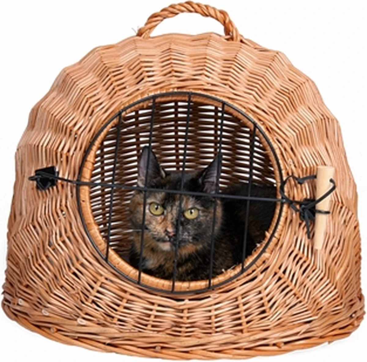 Trixie Rotan Kattenmand Met Deur - ø 50CM 1 Trixie Rotan Kattenmand Met Deur - ø 50CM