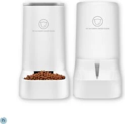 Voerbak Hond & Kat - Automatisch Voerautomaat - Dispenser Dubbel Voor Water En Voedsel - 4 Liter