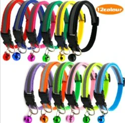 Merkloos Kattenhalsband Met Belletje - Reflecterend - Verstelbaar - 19 / 32 Cm - Halsband Kat - Kattenbandje - Cat - Kitten - Katten Halsband - Zwart -Huisdierbenodigdheden 1200x1186 37