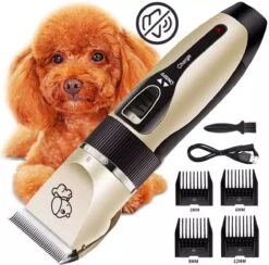 Merkloos Professionele Dierentondeuse - Scheerapparaat Voor Honden En Katten - Trimmer - 4 Opzetstukken - Oplaadbaar - Draadloos - Stil - Verschillende Haar En Vachtlengtes - Haartrimmer - Hondentrimmer - Honden Trimmer - Honden Knippen - Haren Knippen -Huisdierbenodigdheden 1200x1186 6