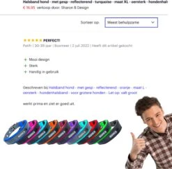 Halsband Hond Met Gesp - Reflecterend - Blauw - Maat XL - Oersterk -Huisdierbenodigdheden 1200x1187 29