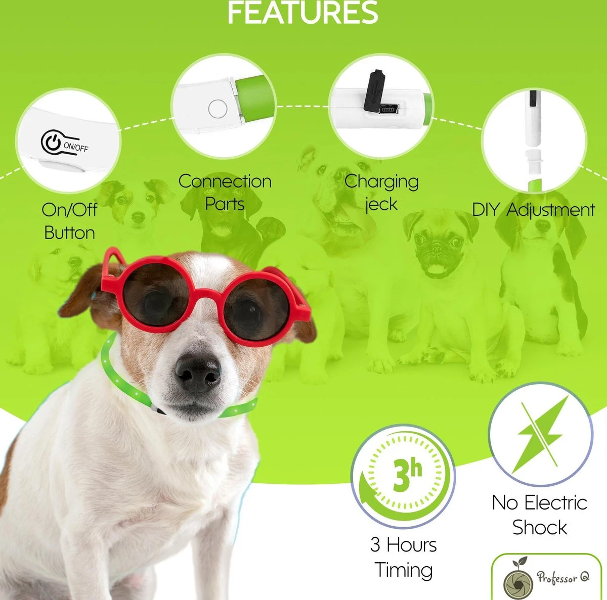 Groene LED Halsband Voor Honden XL / Groen Verlichte Halsband / Lichtgevende Halsband Hond / Led Halsband Hond - Oplaadbaar Via USB / USB Halsband LED 3 Groene LED Halsband Voor Honden XL / Groen Verlichte Halsband / Lichtgevende Halsband Hond / Led Halsband Hond - Oplaadbaar Via USB / USB Halsband LED - Afbeelding 3