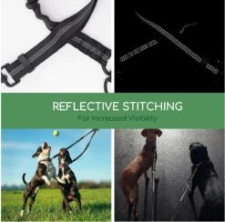 Nobleza Splitter Hondenriem - Dubbel Aanlijnriem Voor Honden - Splitter Verstelbaar - Zwart -Huisdierbenodigdheden 1200x1187 6