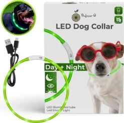 Groene LED Halsband Voor Honden Medium / Groen Verlichte Halsband / Lichtgevende Halsband Hond / Diverse Formaten Beschikaar! Oplaadbaar Via USB / USB Halsband LED -Huisdierbenodigdheden 1200x1188 30