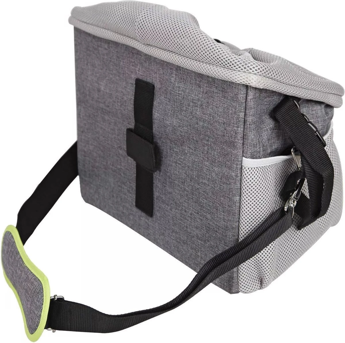 Viervoetjes - Fietsmand Voor Honden - Met HondenRiem - Draagbare Honden Fietsmand - Grijs & Groen 8 Viervoetjes - Fietsmand Voor Honden - Met HondenRiem - Draagbare Honden Fietsmand - Grijs & Groen - Afbeelding 8