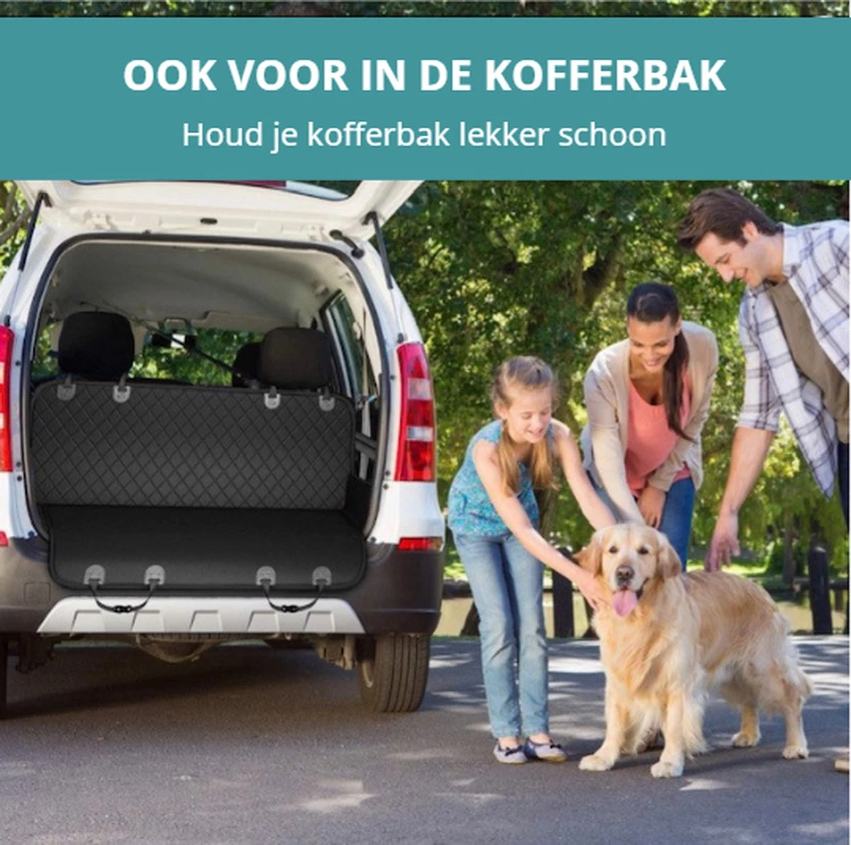 NasGoods Premium Hondendeken Auto Achterbank & Kofferbak - Incl. Hondenspeeltje - Hondenkleed - Hondenmand Auto - Beschermhoes - Waterdicht & Antislip 5 NasGoods Premium Hondendeken Auto Achterbank & Kofferbak - Incl. Hondenspeeltje - Hondenkleed - Hondenmand Auto - Beschermhoes - Waterdicht & Antislip - Afbeelding 5