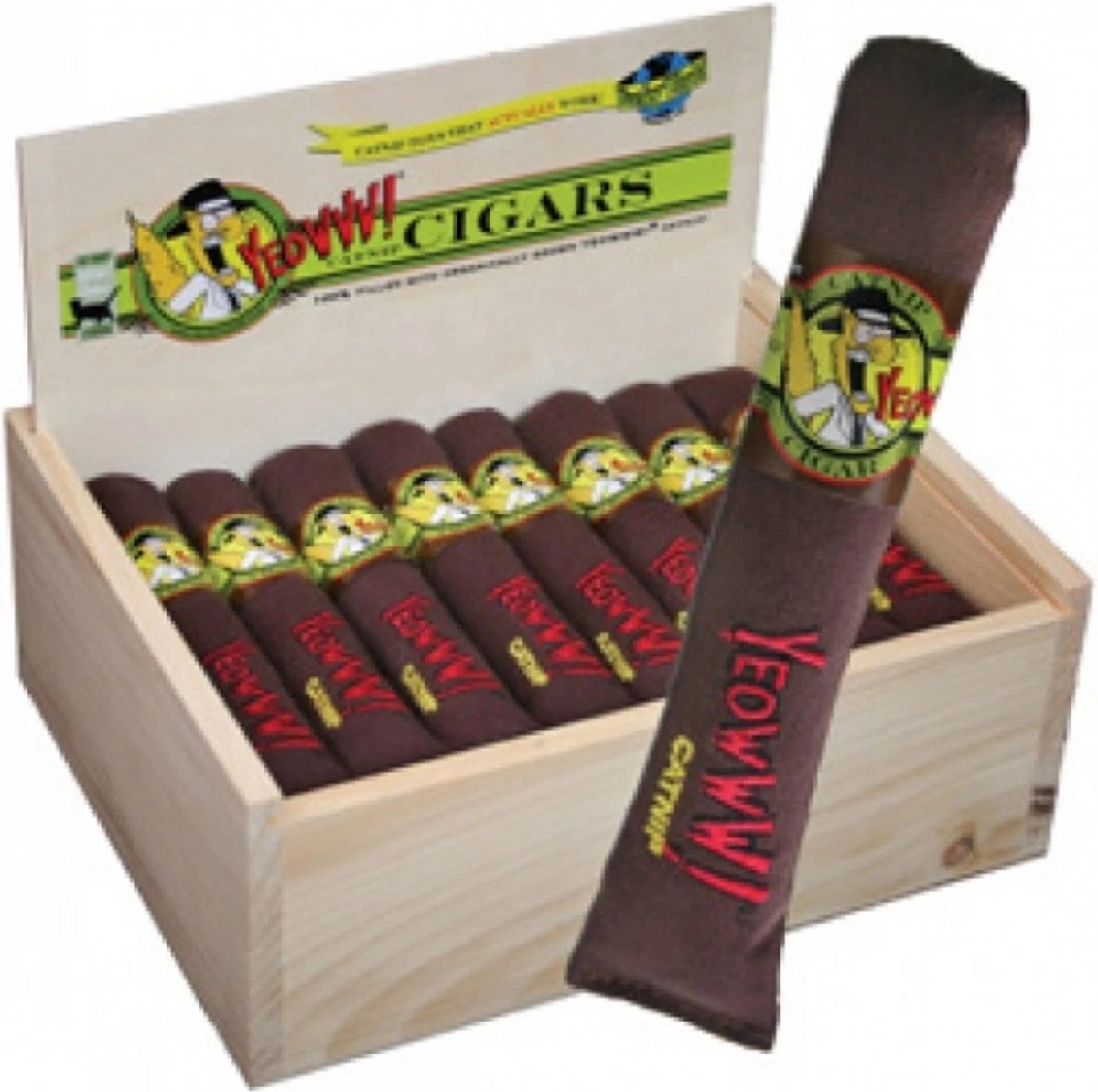 Yeowww Cigar Original Singles – Kattenspeeltjes Met De Meest Krachtige Catnip Ter Wereld! – Speelgoed Voor Katten Met Kattenkruid – Onweerstaanbaar – 17.7 Cm – Bruin 3 Yeowww Cigar Original Singles – Kattenspeeltjes Met De Meest Krachtige Catnip Ter Wereld! – Speelgoed Voor Katten Met Kattenkruid – Onweerstaanbaar – 17.7 Cm – Bruin - Afbeelding 3