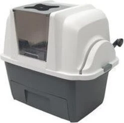 Catit Kattenbak - Incl. 4 Afvalzakken - Grijs/Wit - 67 X 48 X 46 Cm -Huisdierbenodigdheden 1200x1194 30