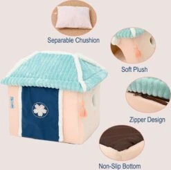 Merkloos Petsential Sakura Japanse Mand - Voor Katten (kattenmand) En Kleine Huisdieren (huisdierenmand) -Huisdierbenodigdheden 1200x1195 55