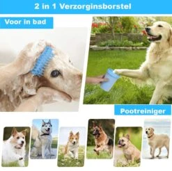 Merkloos Hondenpoot Reiniger - Hondenborstel - Borstel Hond / Kat - Hondenpoten Reiniger - Huisdier Poot Wassen - Borstel - Hondenverzorging - Verzorging Hond - Honden Wassen - Schoonmaak Borstel - Kattenborstel -Huisdierbenodigdheden 1200x1197 5