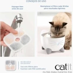 Catit Pixi Fountain Filter Cartridge - Kattendrinkbak - 6 Stuks -Huisdierbenodigdheden 1200x1197 57