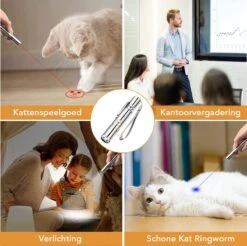 DOWO® - Laserpen - USB Oplaadbaar - Kattenspeeltjes - 7 Verschillende Standen - Laserlampje - RVS Zilver - Laser Pointer 12 DOWO® - Laserpen - USB Oplaadbaar - Kattenspeeltjes - 7 Verschillende Standen - Laserlampje - RVS Zilver - Laser Pointer -Huisdierbenodigdheden 1200x1197 60
