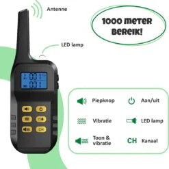 Anti Blafband Met Afstandsbediening - Blafband Voor Honden - Anti Blaf Apparaat Zonder Schok - Twee In Een Trainingshalsband 12 Anti Blafband Met Afstandsbediening - Blafband Voor Honden - Anti Blaf Apparaat Zonder Schok - Twee In Een Trainingshalsband -Huisdierbenodigdheden 1200x1198 14