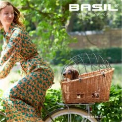Basil Pasja Hondenfietsmand L - Achter - Riet - Inclusief MIK-adapterplaat - Large - 50 Cm - Bruin -Huisdierbenodigdheden 1200x1198 24