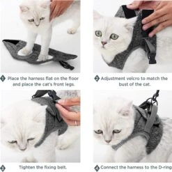 Kattentuig Met Riem, Set, Ontsnappingsbestendig Kattenharnas, Verstelbaar En Zacht, -Huisdierbenodigdheden 1200x1198 83