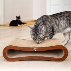 Pfotenolymp® Premium Krabplank / Krablounge Voor Katten - Krabplank / Kattenkrabplank - Krabplank Met Golfkarton & Kattenkruid - Krablounge Voor Katten -Huisdierbenodigdheden 1200x1199 75