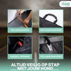 RBE Waterdichte Hondendeken Auto Achterbank En Kofferbak – 137x145 CM – Met Kijk/Gaasvenster - Beschermhoes -Huisdierbenodigdheden 1200x1200 1003