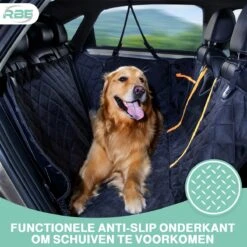 RBE Waterdichte Hondendeken Auto Achterbank En Kofferbak – 137x145 CM – Met Kijk/Gaasvenster - Beschermhoes -Huisdierbenodigdheden 1200x1200 1004
