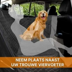 Merkloos Premium Quality Hondendeken Auto Achterbank En Kofferbak - Met Kijkvenster En Opbergvak - 100% Waterbestendig En Vuilafstotend - Veiligheid - Hoge Kwaliteit Duurzaam Materiaal - Met Gratis Verstelbare Riemen - Beschermhoes Auto - Hondendeken - Puppy -Huisdierbenodigdheden 1200x1200 1049