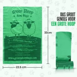 Green Sheep Hondenpoepzakjes Inclusief Poepzakjeshouder Met Zaklamp - 270 Stuks - Milieuvriendelijk - Biologisch Afbreekbaar - Poepzakjes Hond - 33 X 22,5 Cm – Inclusief Poepzakjes Dispenser Met Karabijnhaak En Lamp - Extra Dik -Huisdierbenodigdheden 1200x1200 1090