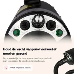 Captain Pup's Professionele Hondenföhn Met 4 Opzetstukken - Bijgeleverde Hondenborstel - Waterblazer Voor Honden - Zwart -Huisdierbenodigdheden 1200x1200 11