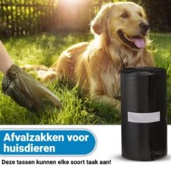 Merkloos Hondenpoepzakjes - Poepzakjes Hond - 60 Stuks - Poepzakjes Biologisch Afbreekbaar - 4 Rollen - Professor Q -Huisdierbenodigdheden 1200x1200 1127
