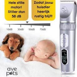 AVE Pets® Volledige Hondentondeuse Set Met Display - Draadloos Tondeuse - Scheerapparaat Voor Je Hond Of Kat - Huisdier Trimmer - Dierentondeuse - Dieren Verzorging -Huisdierbenodigdheden 1200x1200 113