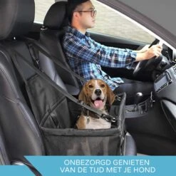 Luxe Honden Autostoel – Opvouwbare Hondenmand – Autostoel Hond - Autobench Voor Honden – Hondenmand Auto - Zwart -Huisdierbenodigdheden 1200x1200 1170