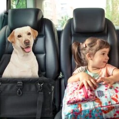 Luxe Honden Autostoel – Opvouwbare Hondenmand – Autostoel Hond - Autobench Voor Honden – Hondenmand Auto - Zwart -Huisdierbenodigdheden 1200x1200 1171