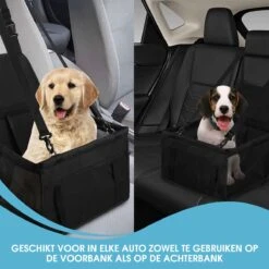 Luxe Honden Autostoel – Opvouwbare Hondenmand – Autostoel Hond - Autobench Voor Honden – Hondenmand Auto - Zwart -Huisdierbenodigdheden 1200x1200 1172