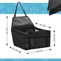 Luxe Honden Autostoel – Opvouwbare Hondenmand – Autostoel Hond - Autobench Voor Honden – Hondenmand Auto - Zwart -Huisdierbenodigdheden 1200x1200 1175