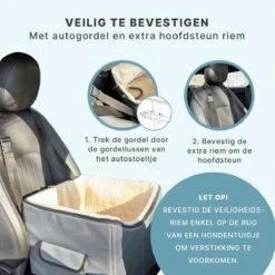 Autostoel Hond - Hondenmand Auto - Automand - Autozitje Lookout - Opvouwbaar - Voor Kleine Hondenrassen -Huisdierbenodigdheden 1200x1200 1189