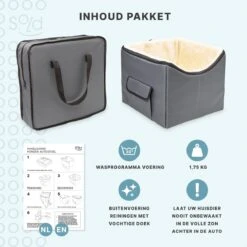 Autostoel Hond - Hondenmand Auto - Automand - Autozitje Lookout - Opvouwbaar - Voor Kleine Hondenrassen -Huisdierbenodigdheden 1200x1200 1190