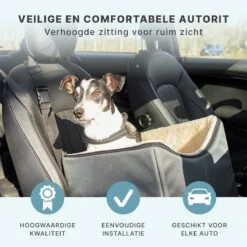 Autostoel Hond - Hondenmand Auto - Automand - Autozitje Lookout - Opvouwbaar - Voor Kleine Hondenrassen -Huisdierbenodigdheden 1200x1200 1192