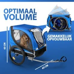 Bicycle Gear Fietskar Hond - Max. 25 KG - Plat Opvouwbaar - Eenvoudige Montage - Regenhoes - Afneembare Luchtbanden -Huisdierbenodigdheden 1200x1200 1246