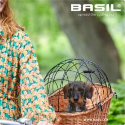 Basil Pasja Hondenfietsmand L - Achter - Riet - Inclusief MIK-adapterplaat - Large - 50 Cm - Bruin -Huisdierbenodigdheden 1200x1200 1276