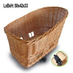 Basil Pasja Hondenfietsmand L - Achter - Riet - Inclusief Bevestigingssysteen - Large - Bruin - 50 Cm -Huisdierbenodigdheden 1200x1200 1278