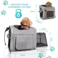 Hondenfietsmand - Draagtas Hond- Draagtas Kat- Reistas - Hondenrugzak - 8KG - Fietsmand Voorop - Waterproof - Opvouwbaar -Huisdierbenodigdheden 1200x1200 1302