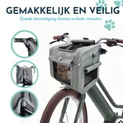 Hondenfietsmand - Draagtas Hond- Draagtas Kat- Reistas - Hondenrugzak - 8KG - Fietsmand Voorop - Waterproof - Opvouwbaar -Huisdierbenodigdheden 1200x1200 1303