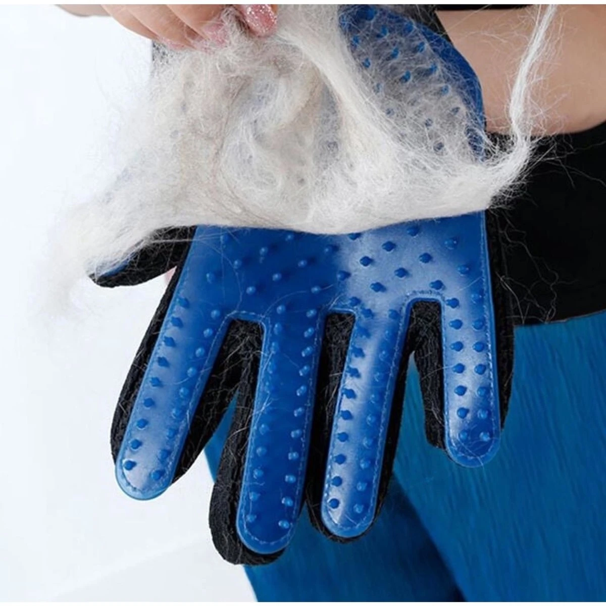 Merkloos Vachtverzorgingshandschoen 1 Merkloos Vachtverzorgingshandschoen