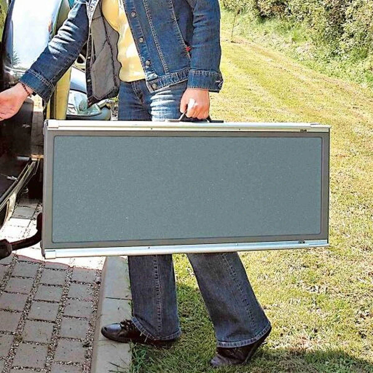 Trixie Loopplank Auto Telescopisch (Tot 120Kg) - 100-180x43 Cm - Grijs 17 Trixie Loopplank Auto Telescopisch (Tot 120Kg) - 100-180x43 Cm - Grijs - Afbeelding 17