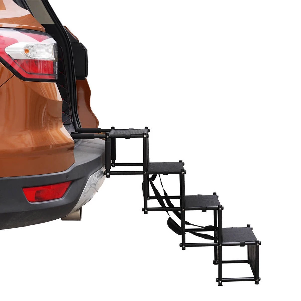 Hondentrap Inklapbaar - Extra Stevig Loopplank Hond Voor Auto - Veilig Trap Voor Hond - Anti Slip Met Coating - Zwart Deluxe 16 Hondentrap Inklapbaar - Extra Stevig Loopplank Hond Voor Auto - Veilig Trap Voor Hond - Anti Slip Met Coating - Zwart Deluxe - Afbeelding 16