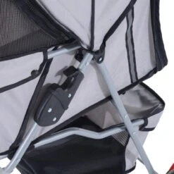 Zenzee - Hondenbuggy - Honden Buggy - Hondentrolley - Hondenwagen - Opvouwbaar - Parkeerrem - Opbergruimte - Grijs -Huisdierbenodigdheden 1200x1200 1370