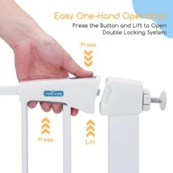 Nobleza 47B4V - Hondenhek - Metaal - H76 X L75-82 Cm - Wit -Huisdierbenodigdheden 1200x1200 1433