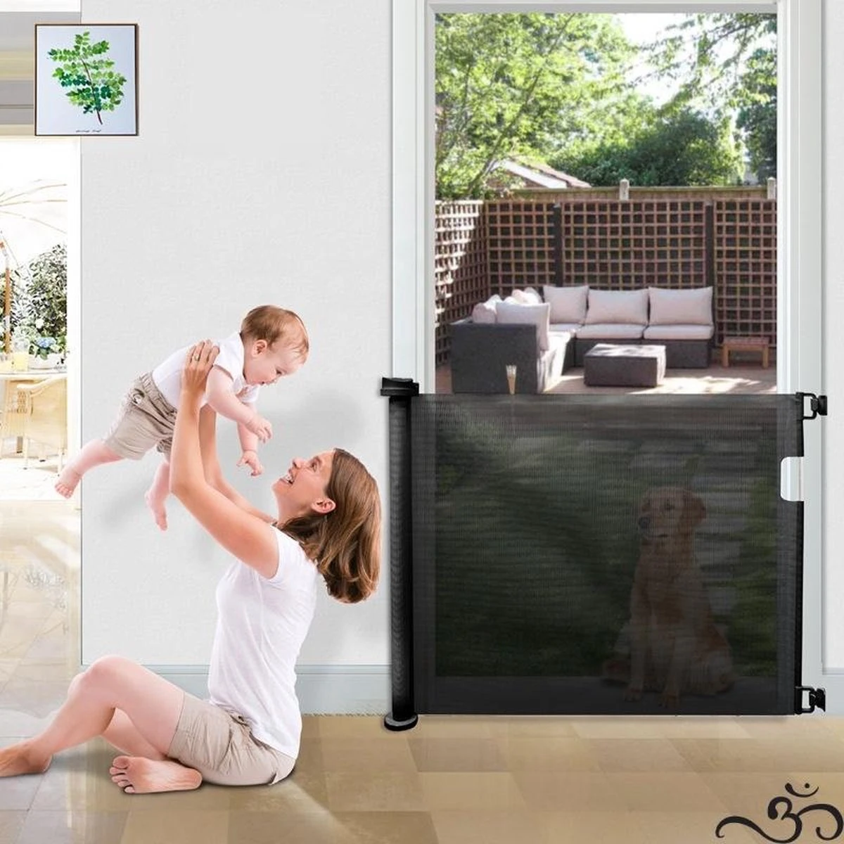 Caedentes - Hondenhek – Inrolbaar – Dierenhek -tot 150cm Uitrolbaar – Zwart 5 Caedentes - Hondenhek – Inrolbaar – Dierenhek -tot 150cm Uitrolbaar – Zwart - Afbeelding 5