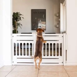 Iris Ohyama Huisdier Bariere PBR-600 - Kunststof - Wit/Beige - Uitschuifbaar 12 Iris Ohyama Huisdier Bariere PBR-600 - Kunststof - Wit/Beige - Uitschuifbaar -Huisdierbenodigdheden 1200x1200 1473