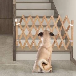 Houten Traphekje Harmonica | Traphekje Hond & Huisdieren | Extra Stevig | Inklapbaar | Met Klembevestiging | Deurhek Accordeon | Deurhekje | Hondenhek | Huisdier Hekje | Traphekje Houten -Huisdierbenodigdheden 1200x1200 1482