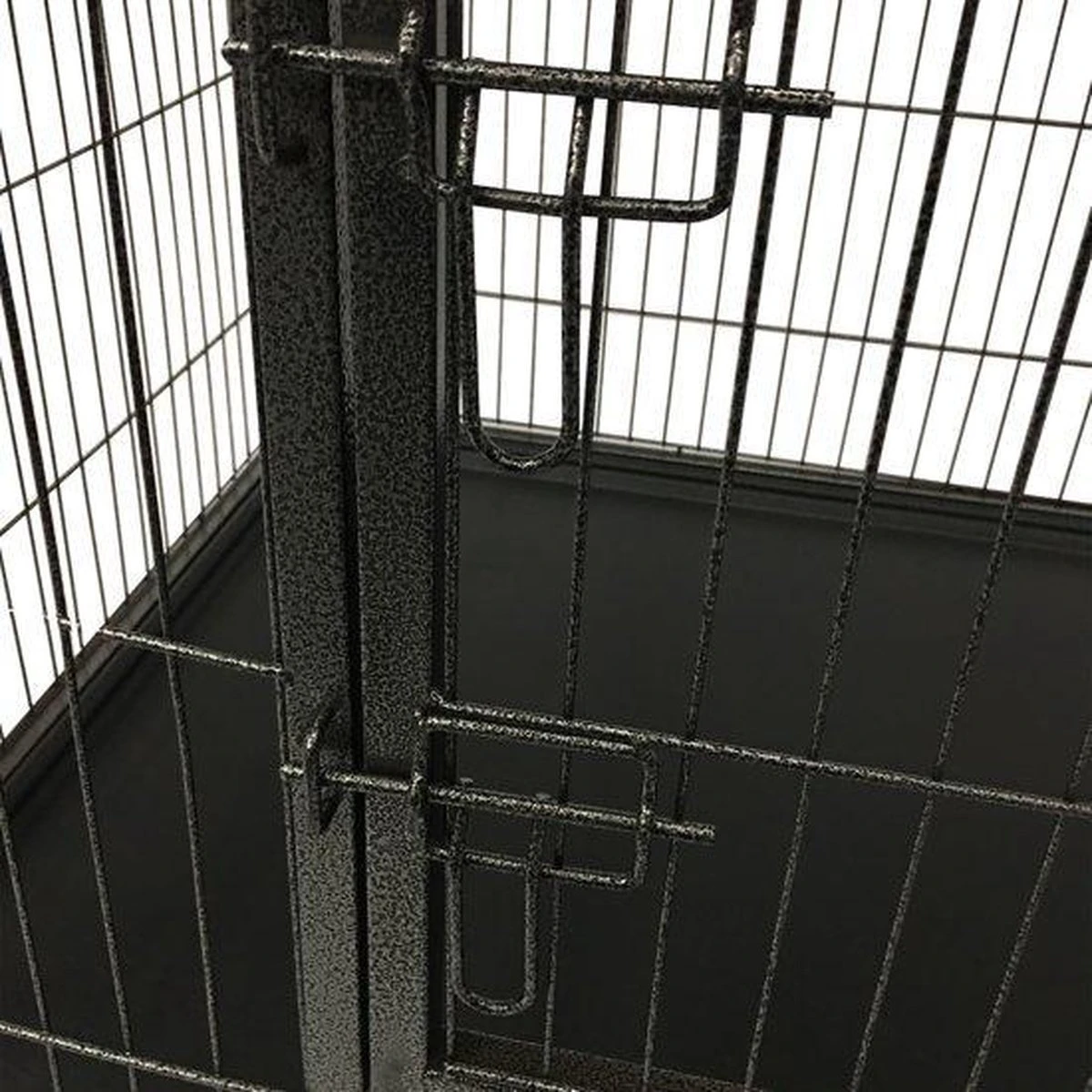 MaxxPet Puppyren - Hondenbench - Puppykennel - Hondenren - 125 X 78 X 80 Cm - Zwart 8 MaxxPet Puppyren - Hondenbench - Puppykennel - Hondenren - 125 X 78 X 80 Cm - Zwart - Afbeelding 8