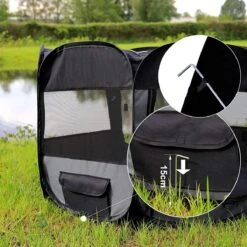 Meisterpet - XXL Opvouwbare Puppyren - 130 X 130 X 60 Cm - Met Gratis Dieren Verzorging Set T.w.v. €19.99 -Huisdierbenodigdheden 1200x1200 1517